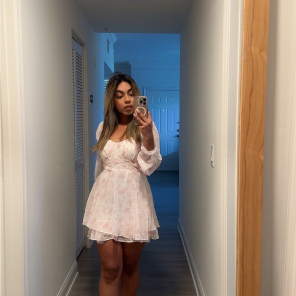 Thirty Thirty White and Pink Floral dress - Picture 1 of 6